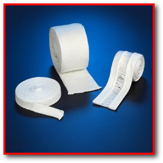 Fiberglass Knitted Heat Resistant Tape - high temperature thermal insulating